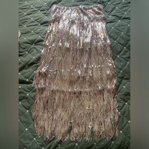 Lulu’s Sequin Tassle Skirt